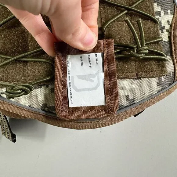 Tactical dog harness vest hiking camo print size medium - Picture 6 of 8